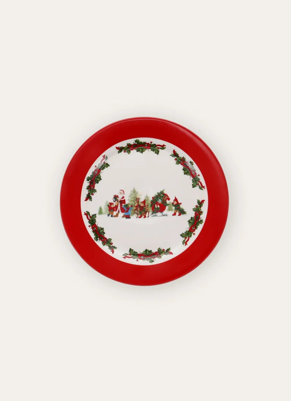 ASSIETTE À DESSERT EN PORCELAINE ESPRIT FÉERIQUE MULTICOLORE