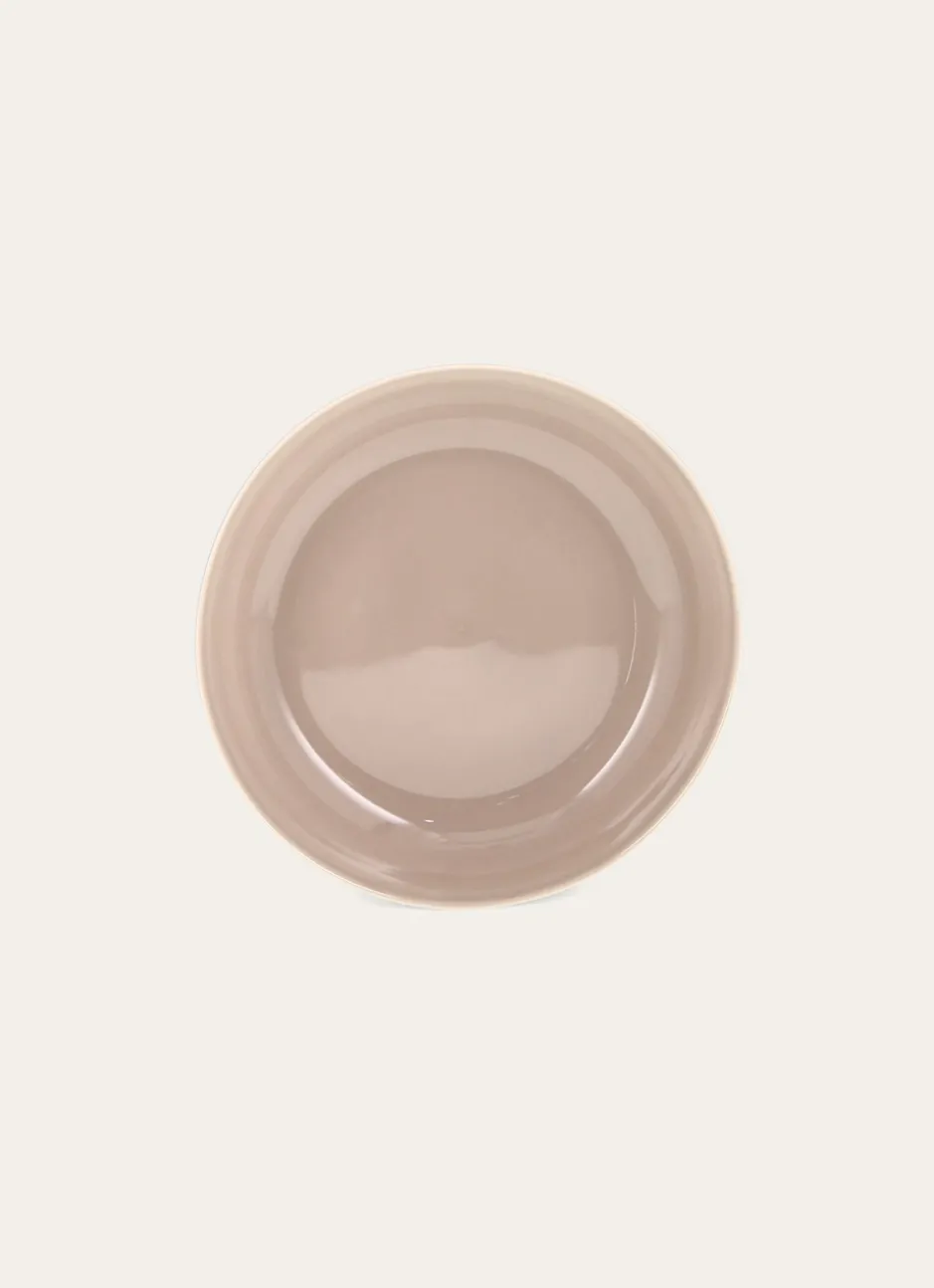 ASSIETTE CREUSE EN GRÈS LATTE