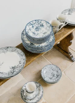 ASSIETTE PLATE EN GRÈS ADELAÏDE GRIS SOURIS