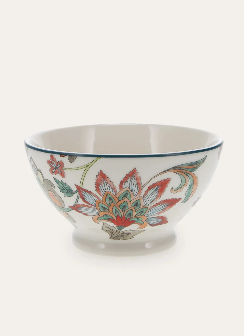 BOL EN GRÈS FLEURI PERSE MULTICOLORE