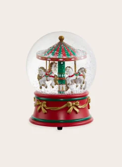 BOULE À NEIGE MUSICALE CARROUSEL RUBIS