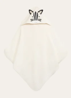 CAPE DE BAIN ZEBRE BLANC
