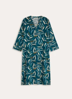 CHEMISE DE NUIT EN VISCOSE CLEM vert