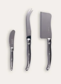 COFFRET DE 3 COUTEAUX A FROMAGE INOX INOX