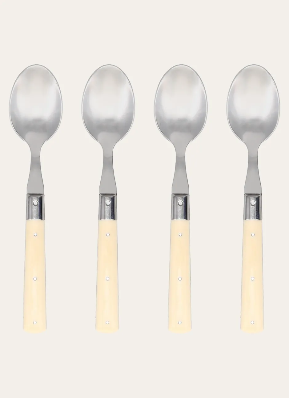 COFFRET DE 4 CUILLERES A SOUPE CREME