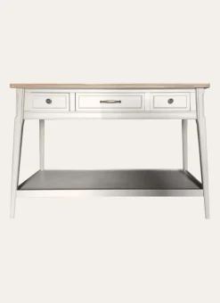 CONSOLE 3 TIROIRS BLANC