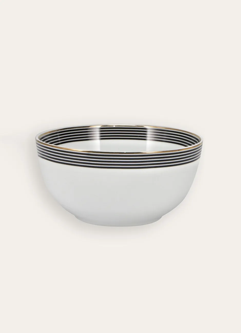 COUPELLE EN PORCELAINE AVEC LISERET EN OR SONGE Noir