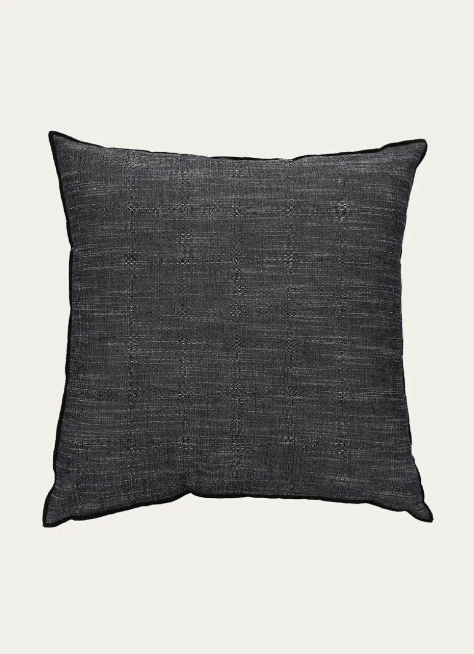 COUSSIN EN COTON FINITION BOURDON Noir