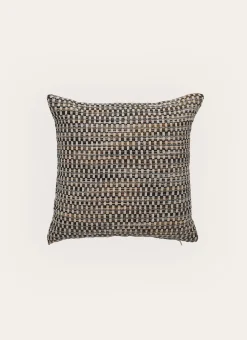 COUSSIN JACQUARD CHENILLE À MOTIFS GÉOMÉTRIQUES MULTICOLORE