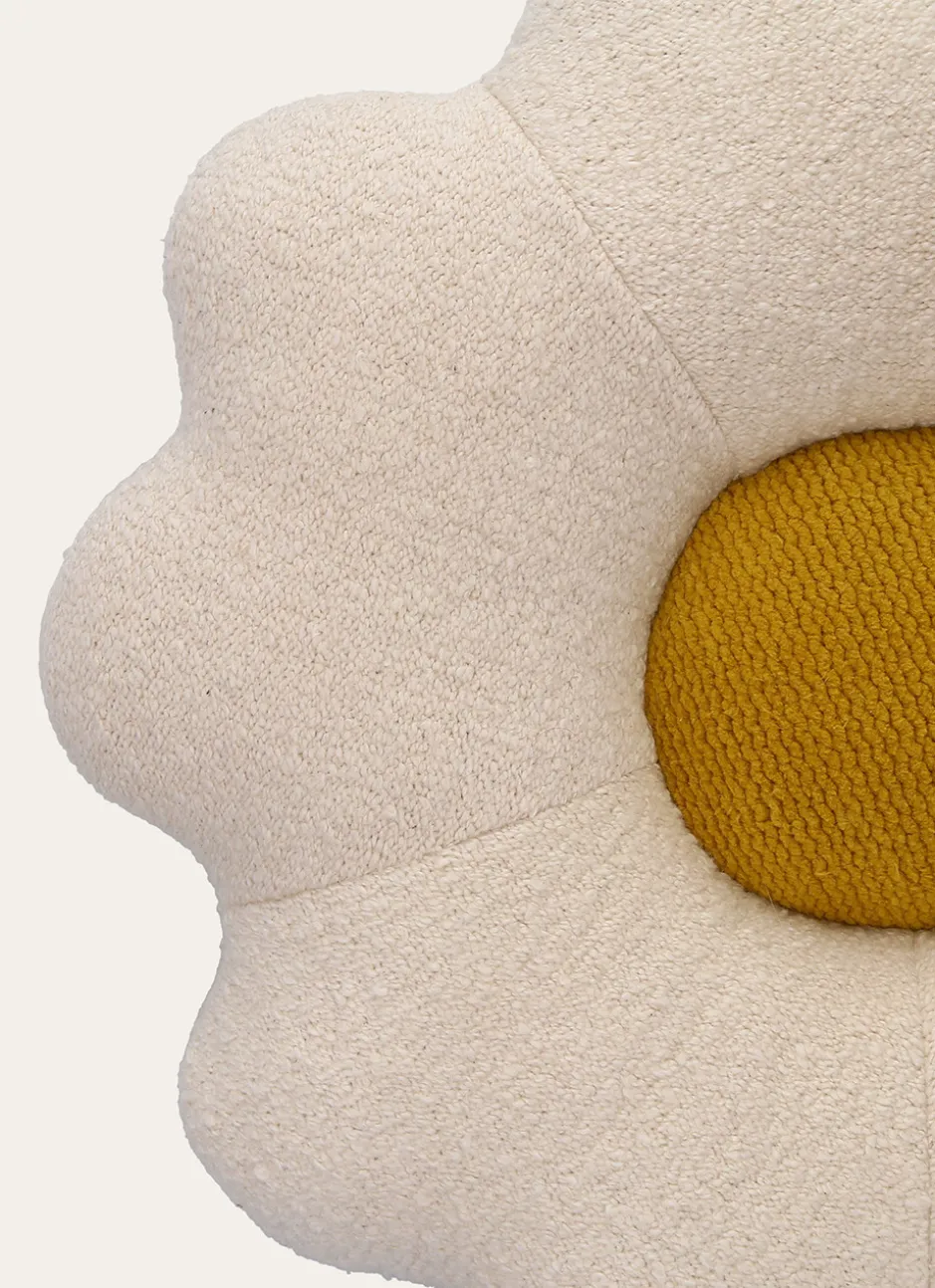 COUSSIN TRICOT FLEUR ECRU