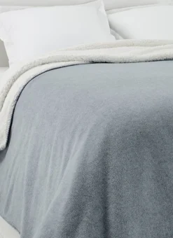 COUVERTURE DOUBLE FACE TRÈS CHAUDE - 540GR GRIS