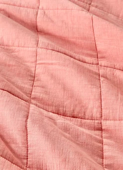 COUVRE-LIT MATELASSÉ UNI ROSE