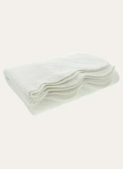 COUVRE-LIT UNI EN COTON FLORENCE BLANC