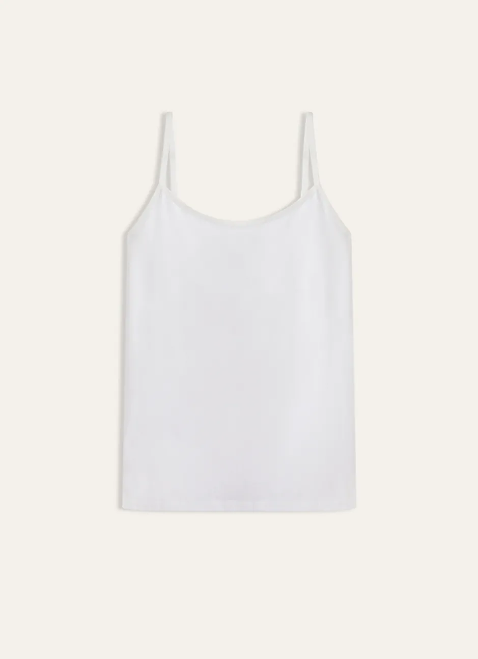 DÉBARDEUR COTON BIOLOGIQUE BLANC