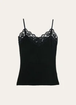 DÉBARDEUR DENTELLE NOIR
