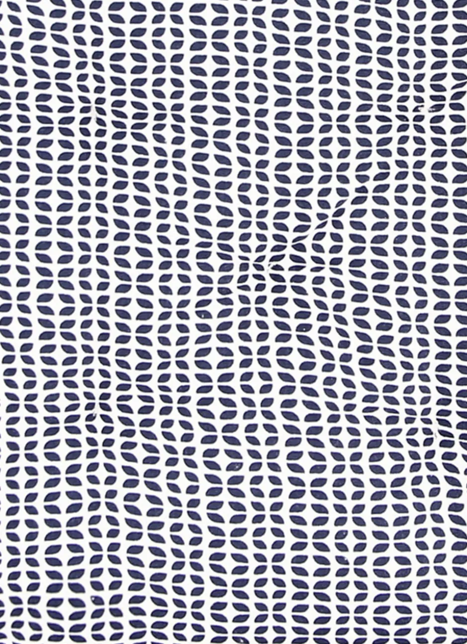 DESSUS DE CHAISE EN COTON IMPRIMÉ MINI MOTIFS MARINE