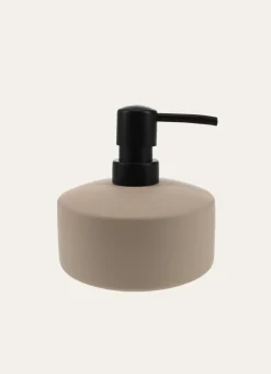 DISTRIBUTEUR DE SAVON EN GRÈS TAUPE
