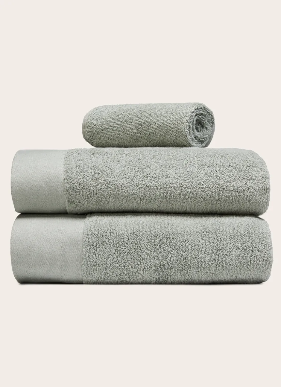 DRAP DE BAIN COTON MOELLEUX ZÉRO TORSION VERT TILLEUL