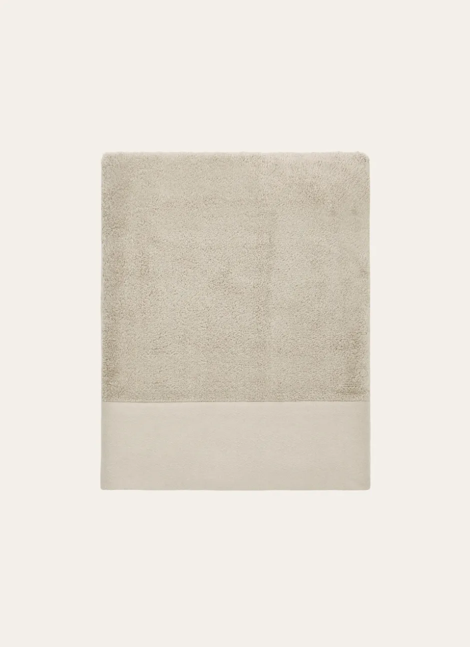 DRAP DE BAIN COTON MOELLEUX ZÉRO TORSION GREGE
