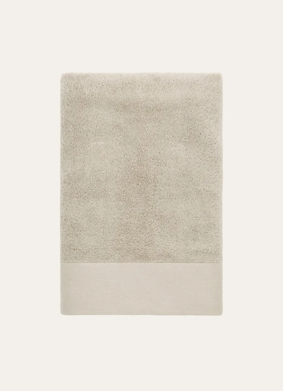DRAP DE BAIN COTON MOELLEUX ZÉRO TORSION GREGE