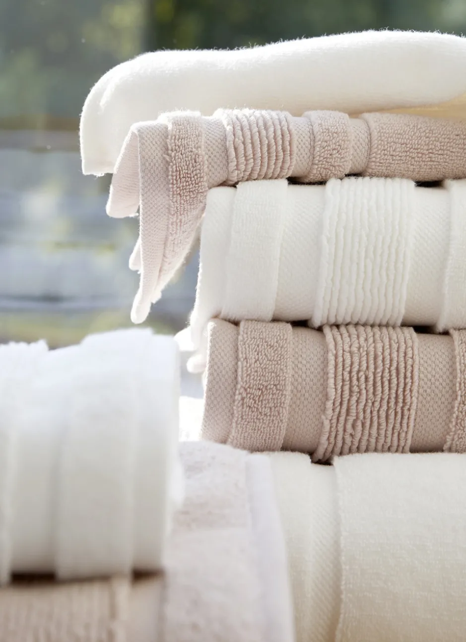 DRAP DE BAIN MOELLEUX LITEAU RAFFINÉ ROSE