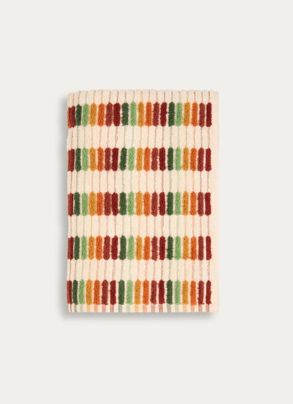 DRAP DE DOUCHE À RAYURES FANTAISIES MULTICOLORE