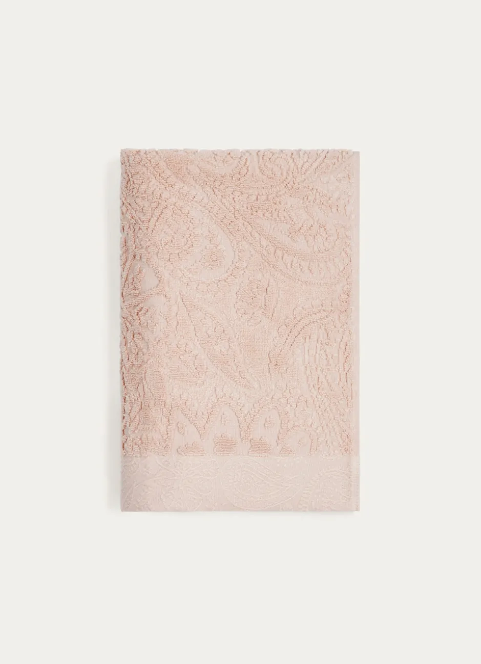 DRAP DE DOUCHE EN VELOURS JOSEPHINE BEIGE