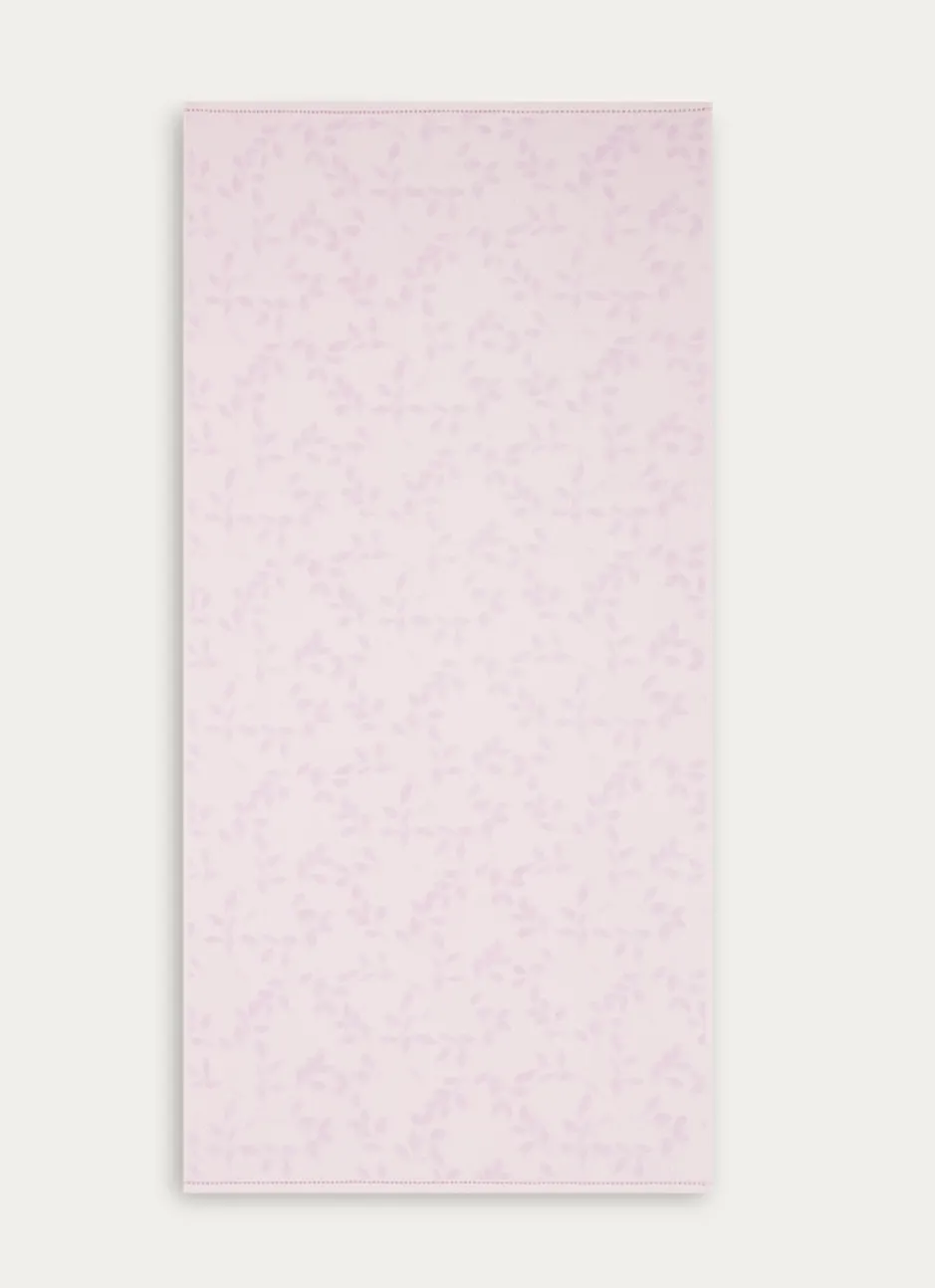 DRAP DE DOUCHE JACQUARD UNI ROSE