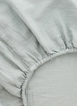 DRAP HOUSSE BÉBÉ EN GAZE DE COTON MOUSSE