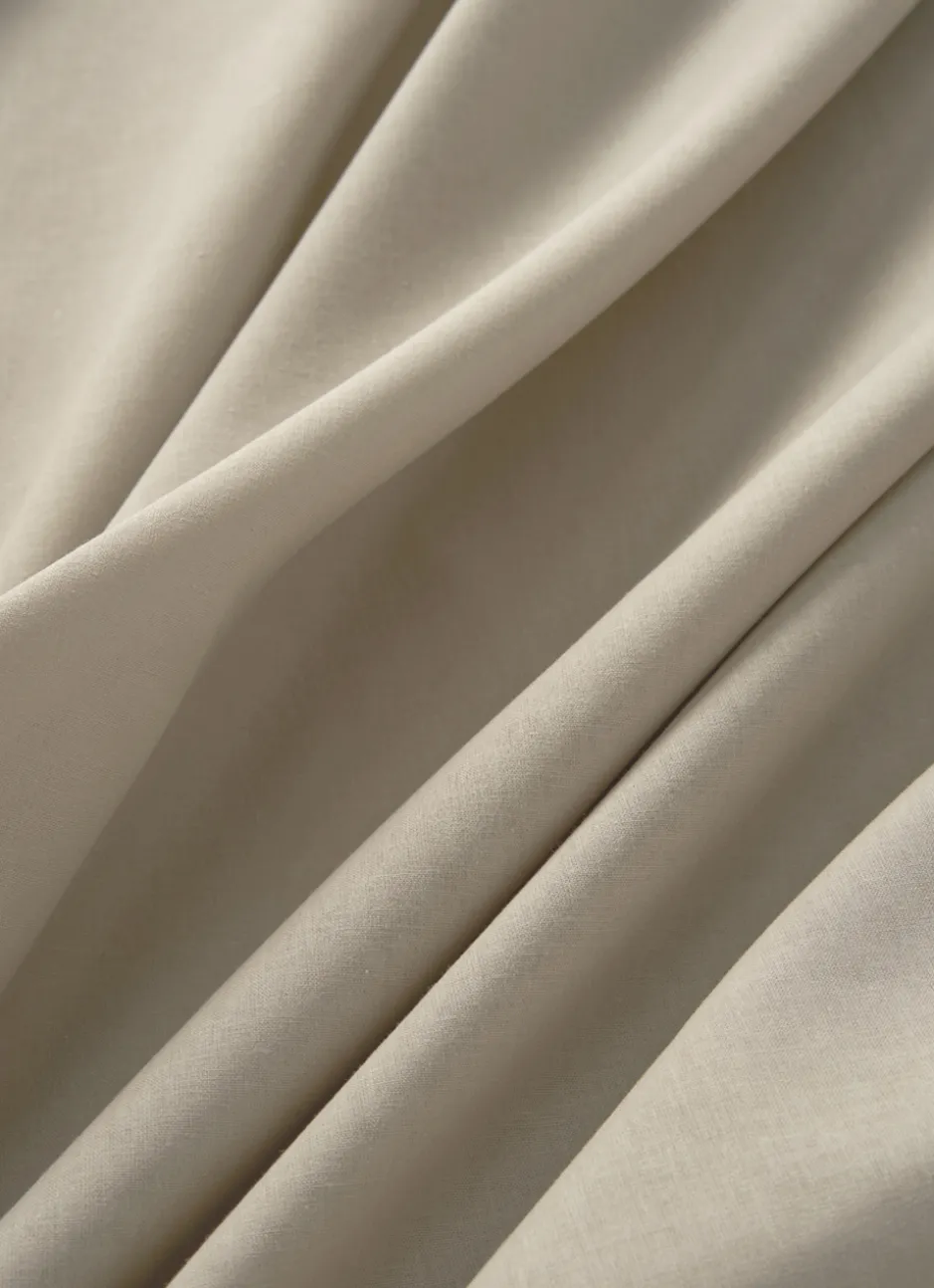 DRAP HOUSSE EN COTON TAUPE