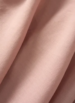 DRAP HOUSSE EN LIN LAVÉ UNI 165GR ROSE