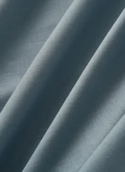 DRAP HOUSSE UNI EN COTON GRAND BONNET 32CM BLEU ORAGE