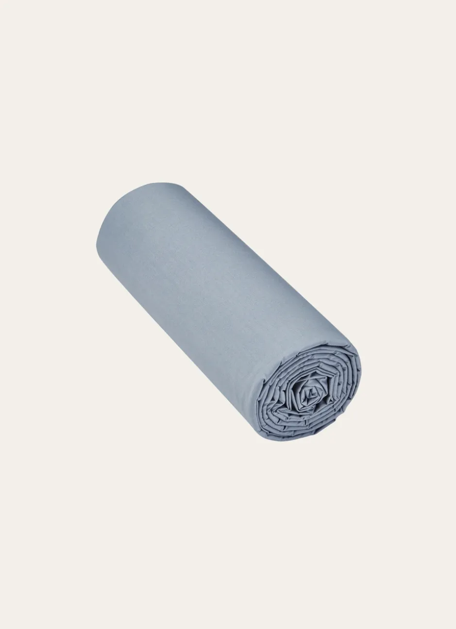 DRAP HOUSSE UNI EN PERCALE DE COTON JEAN