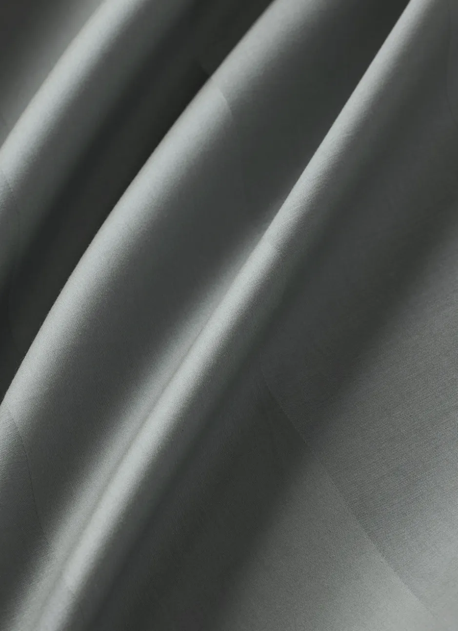 DRAP HOUSSE UNI EN SATIN DE COTON GLACIER