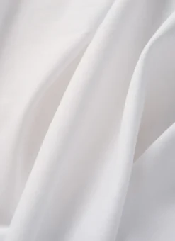 DRAP PLAT UNI EN COTON BLANC