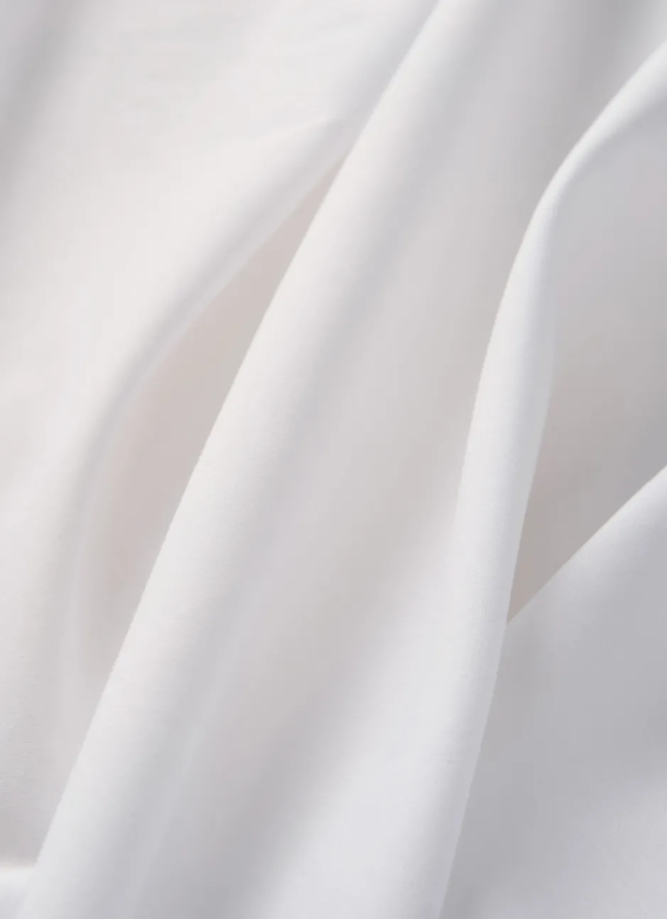 DRAP PLAT UNI EN COTON BLANC