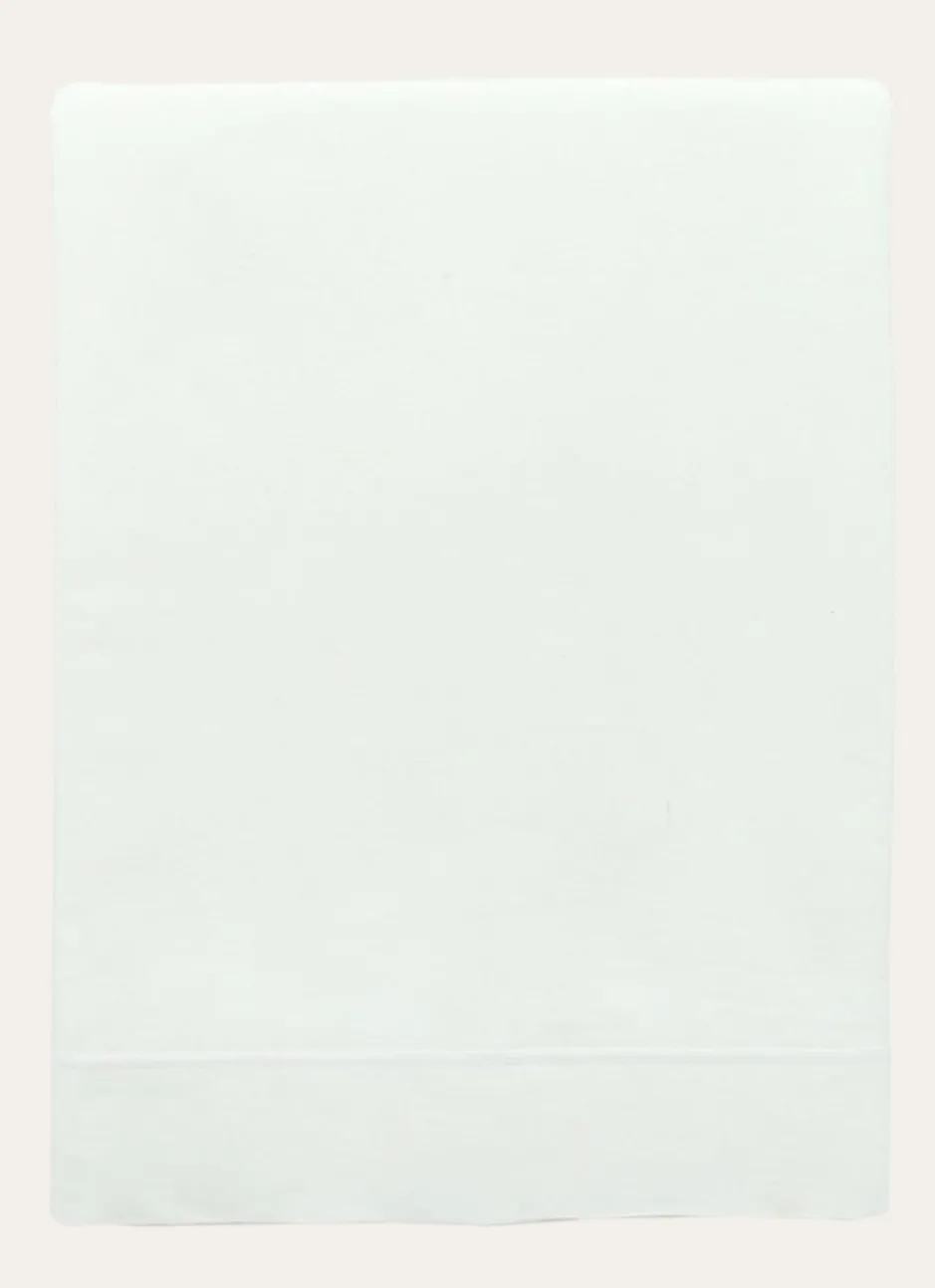 DRAP PLAT UNI EN COTON BLANC