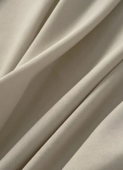 DRAP PLAT UNI EN COTON TAUPE CLAIR