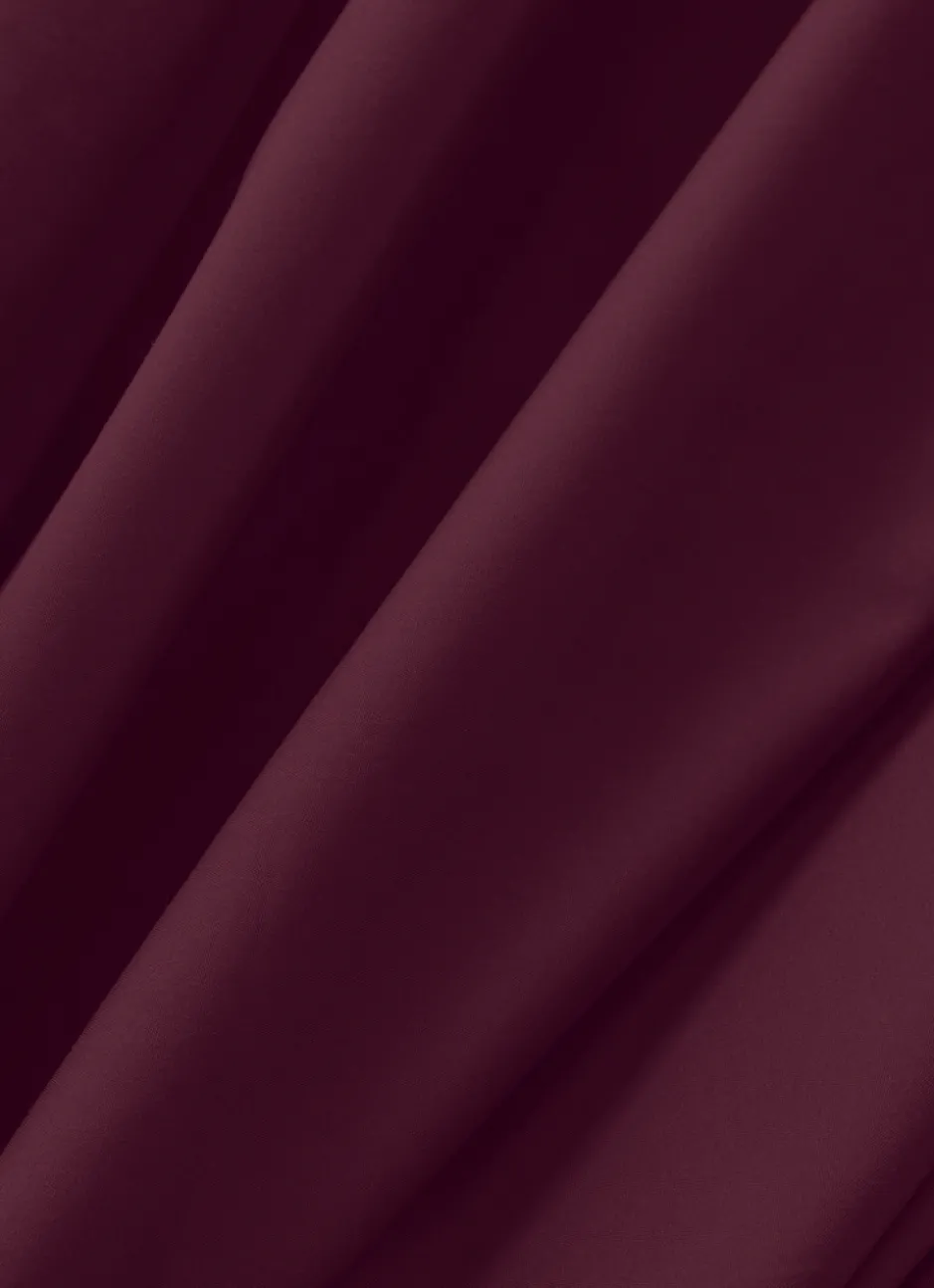 DRAP PLAT UNI EN PERCALE DE COTON GRENAT