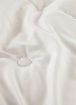 ÉDREDON DE GARNISSAGE MOELLEUX BOUT DE LIT BLANC