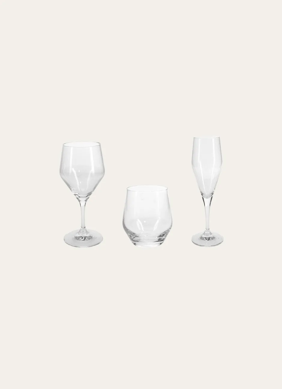 FLUTE EN CRISTALLIN TRANSPARENT