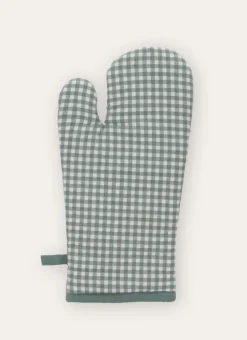 GANT DE CUISINE EN COTON VICHY AMANDE