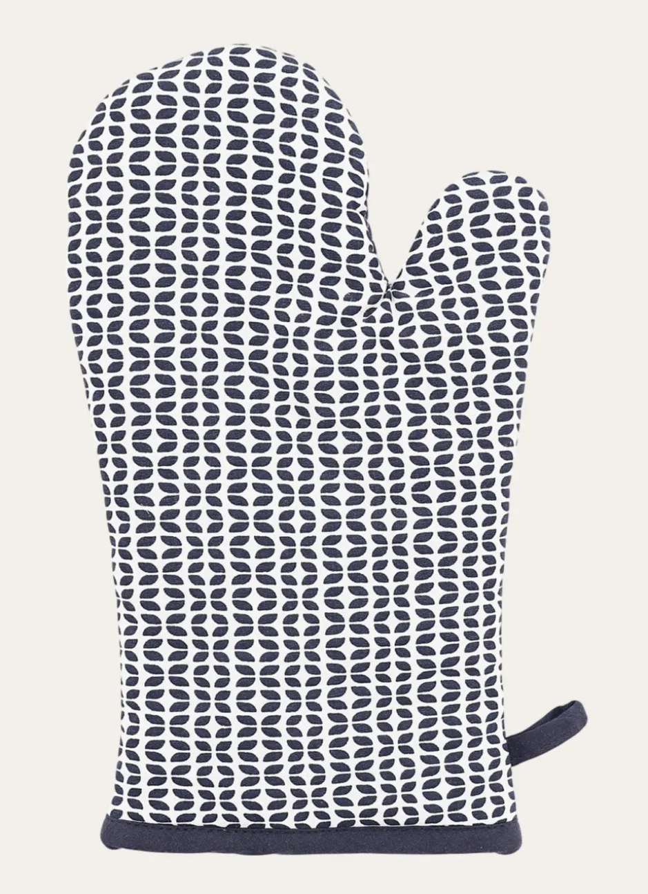 GANT DE CUISINE EN COTON IMPRIMÉ MINI MOTIFS MARINE