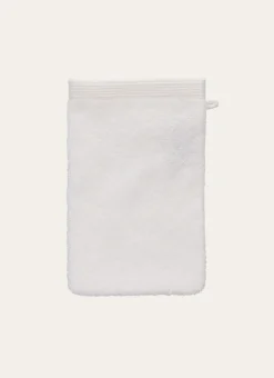 GANT DE TOILETTE BRODÉ EN COTON 500GR ÉCRU