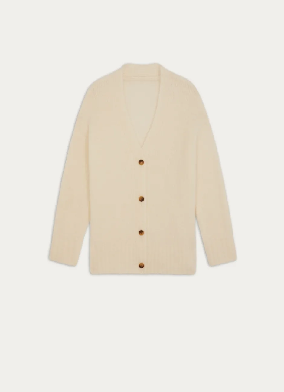 GILET EN TRICOT ECRU