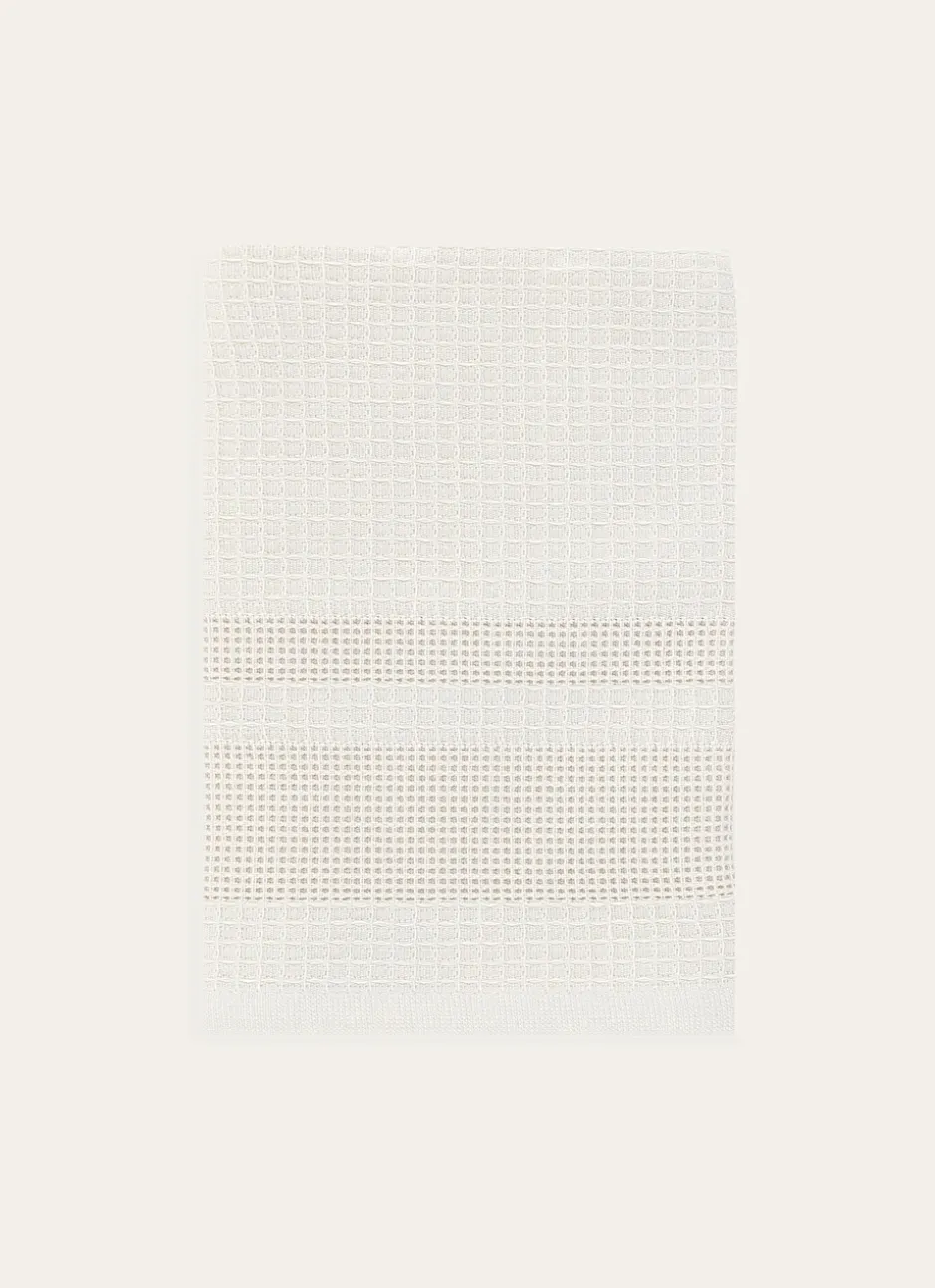 GRAND ESSUIE MAINS NID D'ABEILLE ET ÉPONGE GRIS CLAIR