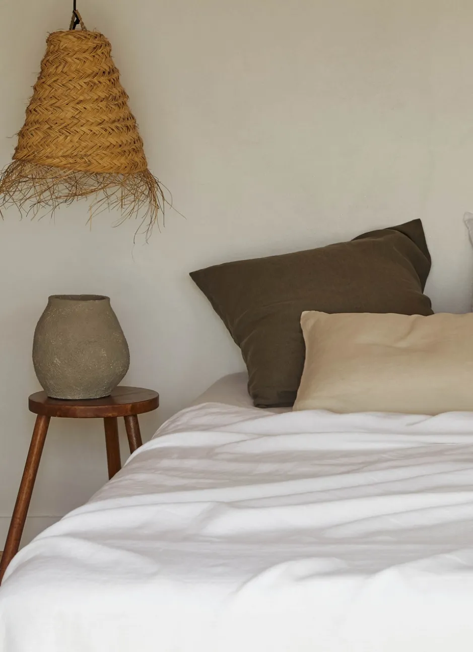 HOUSSE DE COUETTE EN LIN LAVÉ BLANC