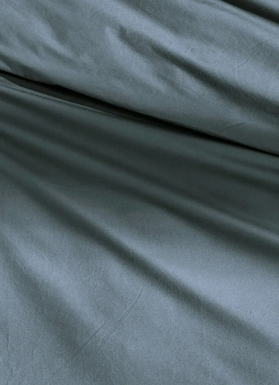 HOUSSE DE COUETTE UNIE EN PERCALE DE COTON JEAN