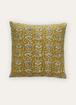 HOUSSE DE COUSSIN IMPRIMÉ FLORAL BICOLORE JEROME VERT CLAIR