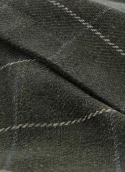 HOUSSE DE COUSSIN JACQUARD À CARREAUX VERT FONCE